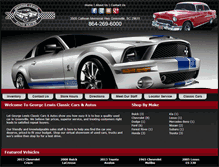 Tablet Screenshot of georgelewisclassiccars.com